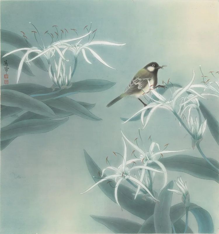 上海画家万芾创作二十四节气主题花鸟画作  第7张