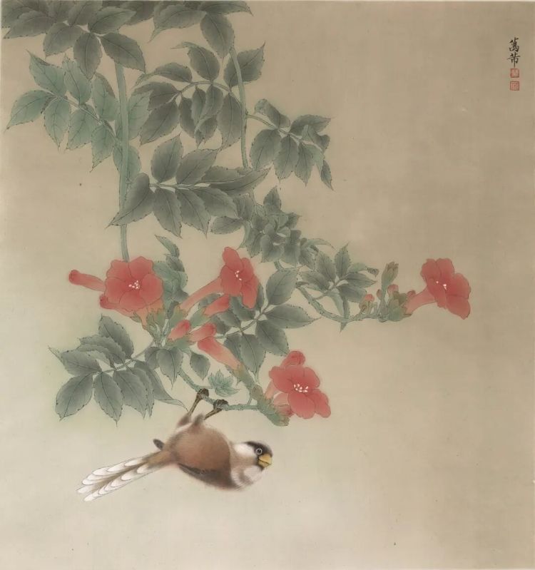 上海画家万芾创作二十四节气主题花鸟画作  第9张