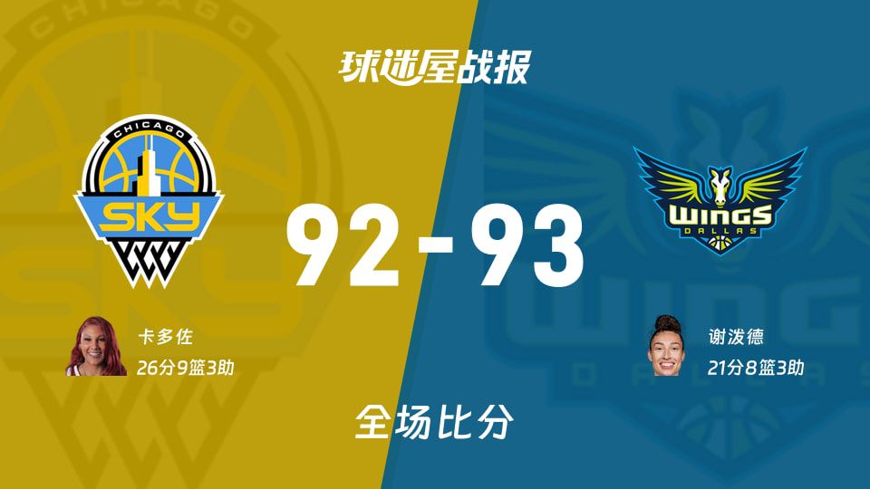 飞翼末节逆转天空93-92险胜WNBA常规赛