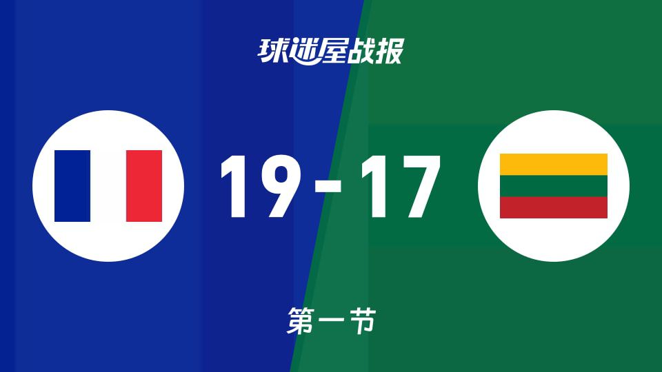 俱乐部友谊赛：法国女篮U20首节19-17领先立陶宛女篮U20