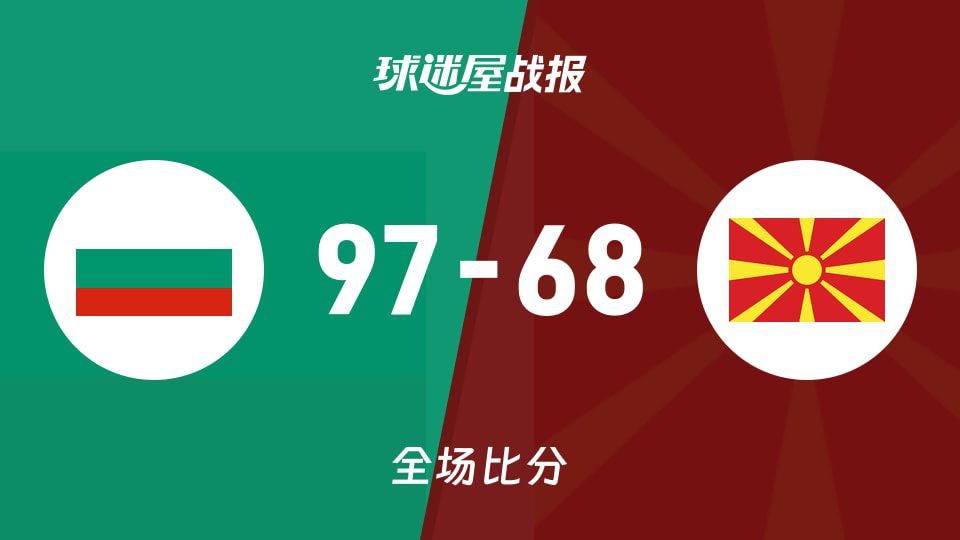 友谊赛：保加利亚主场97-68战胜北马其顿