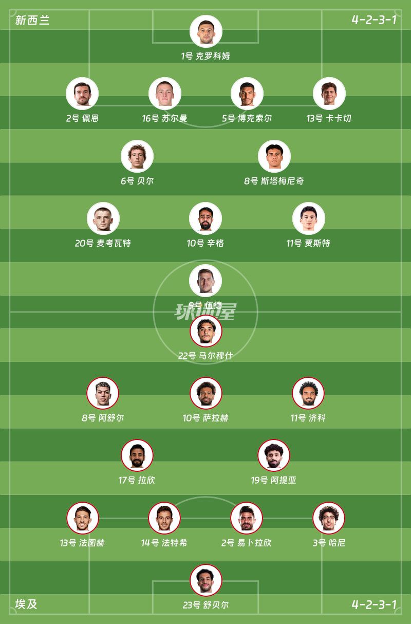 埃及3-1逆转新西兰，下半场连入三球锁定胜局  第2张