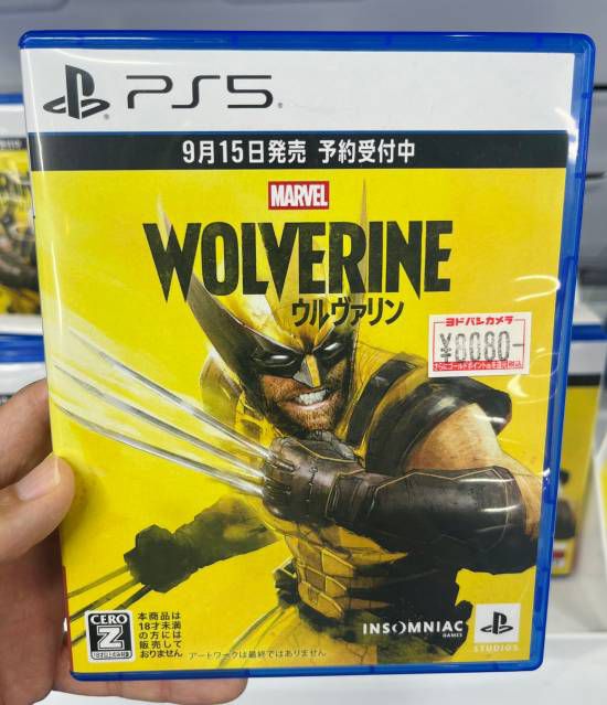 漫威金刚狼》实体展示盒现于日本零售店 游戏获Z级评级