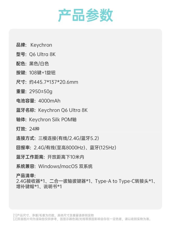 Keychron Q6 Ultra 8K键盘于6月22日上线京东 首发价1538.1元  第4张