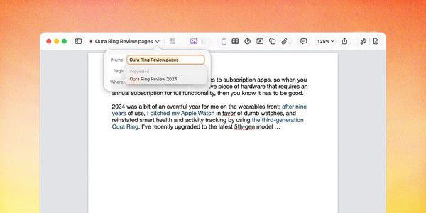 macOS 27更新：苹果Pages、Numbers应用新增AI文件命名功能  第2张