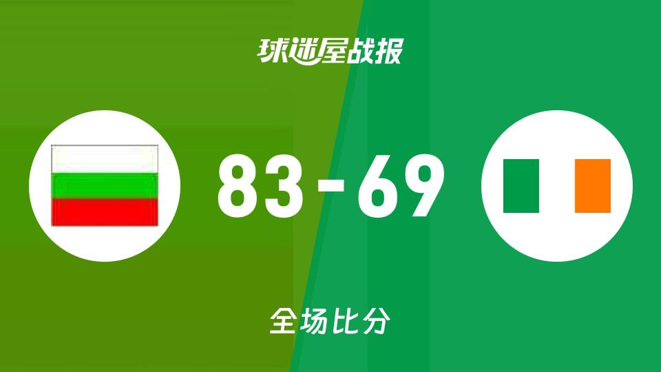 俱乐部友谊赛：保加利亚女篮U22 83-69战胜爱尔兰女篮U20