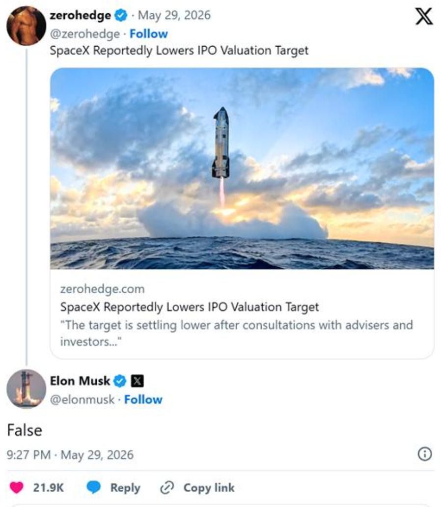 SpaceX登陆纳斯达克：IPO首日股价定格135美元、市值1.77万亿美元  第2张