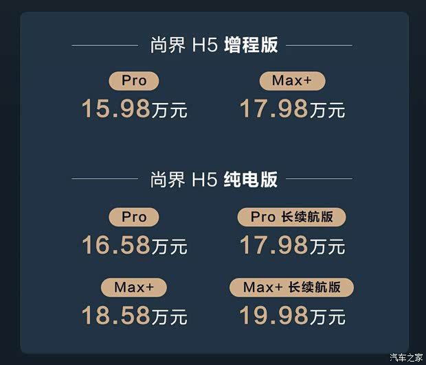 2026款尚界H5上市 售价15.98-19.98万元 配置升级  第2张