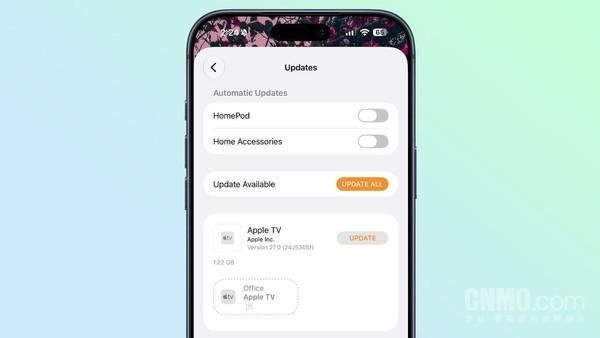 苹果为iOS 27测试版Home应用增加Apple TV远程更新功能  第2张