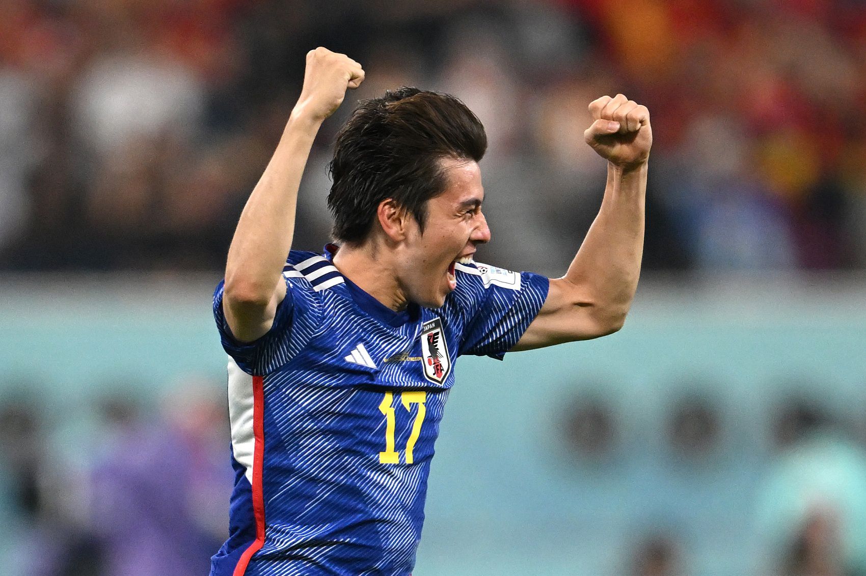 日本国脚田中碧：期待与队友古德蒙松在世界杯末轮交手