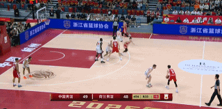 终于来个好机会！杨瀚森顺下坚决打 对抗打板抛投强硬2+1