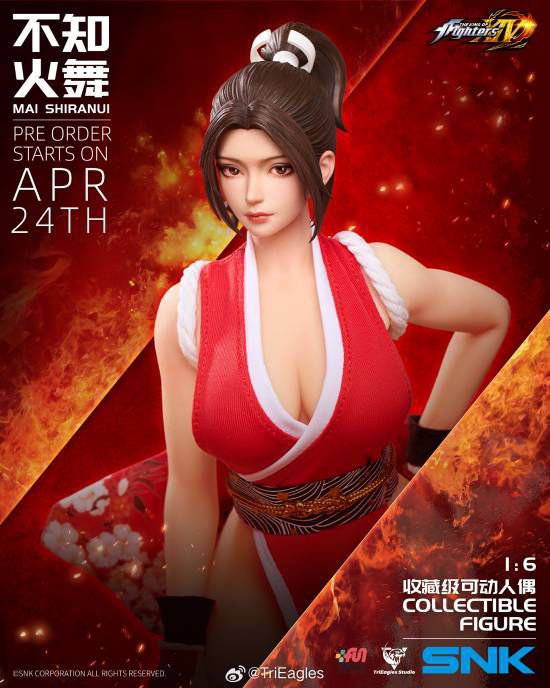 TriEagles Studio开启《拳皇》不知火舞1/6比例可动手办预售  第3张