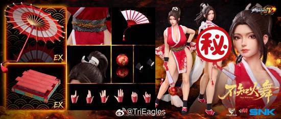 TriEagles Studio开启《拳皇》不知火舞1/6比例可动手办预售  第4张