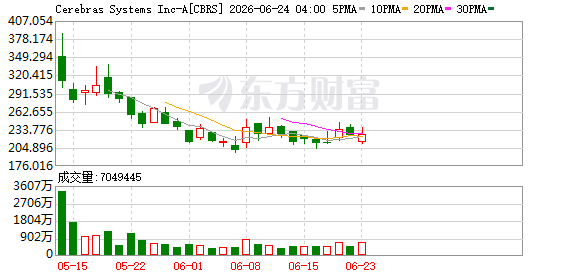 Cerebras Systems第一财季营收超预期 达1.934亿美元