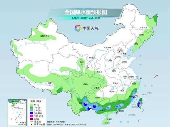 南方主雨带南落 广西贵州云南交界等地有暴雨或大暴雨  第2张
