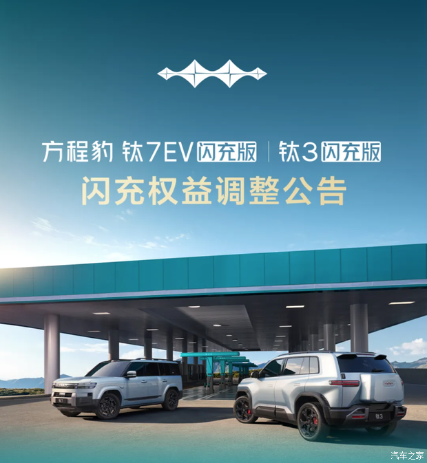 方程豹调整钛7、钛3闪充权益 回应交付慢用户担忧