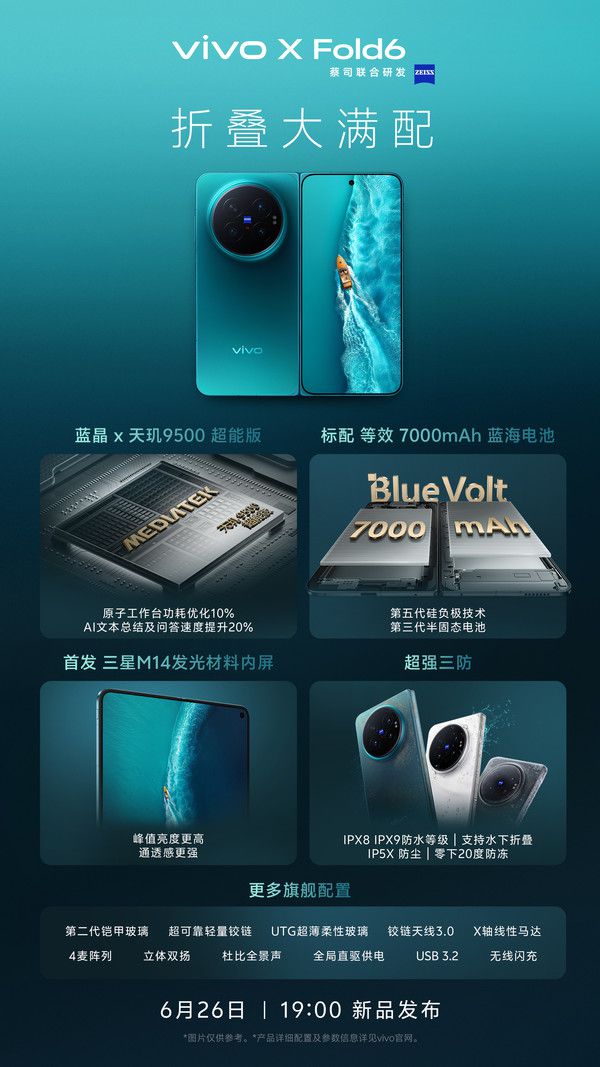 vivo预热折叠旗舰X Fold6：黄韬称将主打AI使用体验  第2张