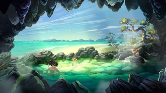 香草社ARPG《胧村正怪奇谭》公开温泉场景游戏截图  第3张