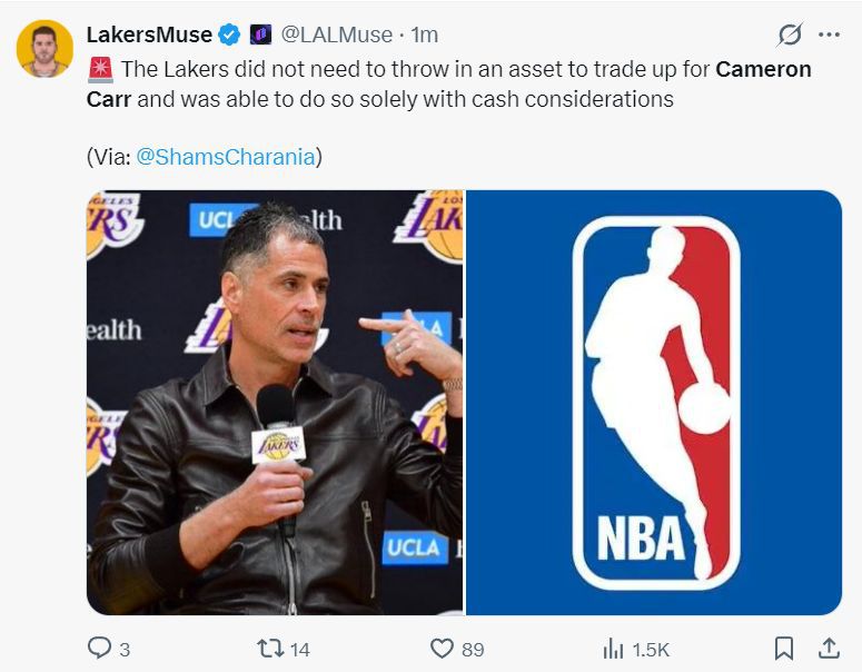 洛杉矶湖人在NBA选秀首轮第24顺位选中贝勒大学射手卡梅隆-卡尔  第7张