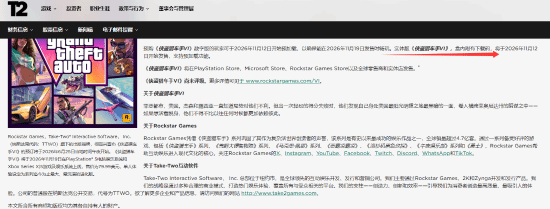 Take-Two确认《GTA6》首发版取消光盘，盒装仅含数字下载码