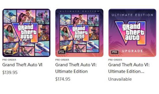 新西兰主机商店截图显示《GTA6》标准版可单独升级至终极版