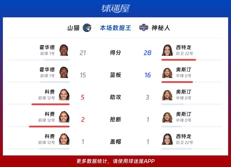 2026赛季WNBA常规赛山猫78比76战胜神秘人 第2张 2026赛季WNBA常规赛山猫78比76战胜神秘人 第2张