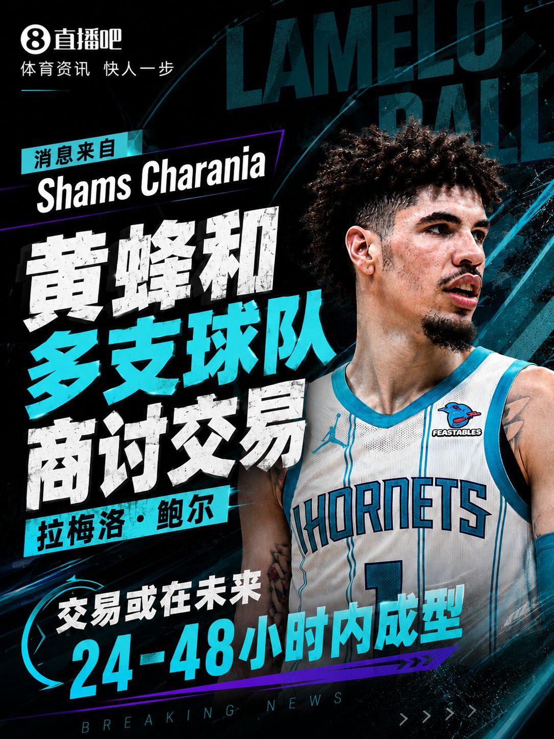 拉梅洛·鲍尔交易谈判推进，未来24-48小时可能成型