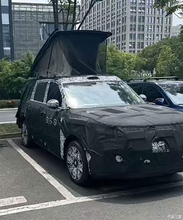 小米增程SUV谍照曝光 可升降车顶帐篷设计成亮点  第2张