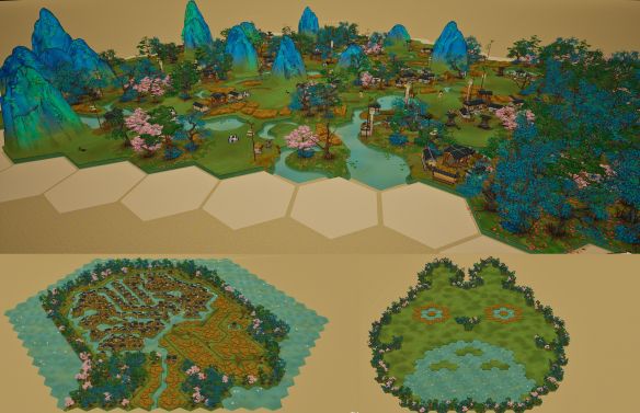 东方山水拼图建造游戏《千里山河录》7月17日Steam发售 首发9折售价37.8元 第5张 东方山水拼图建造游戏《千里山河录》7月17日Steam发售 首发9折售价37.8元 第5张