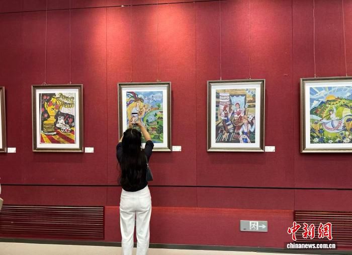 第五届“一带一路”百校结好艺术展兰州开幕 展出9国青少年艺术作品200幅 第2张 第五届“一带一路”百校结好艺术展兰州开幕 展出9国青少年艺术作品200幅 第2张
