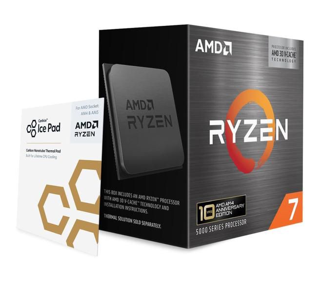 AMD 锐龙 7 5800X3D Socket AM4 十周年纪念版正式发售，售价2599元