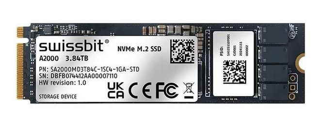 Swissbit发布A2000系列工业级固态硬盘 容量最高达3.84TB