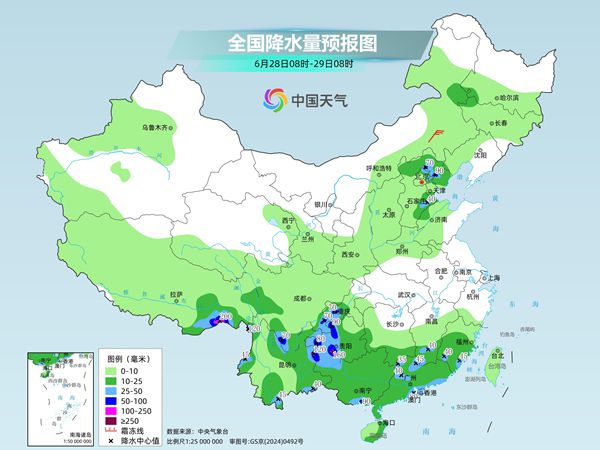 南方降雨今明减弱后天北抬 华北黄淮周末高温成片  第2张