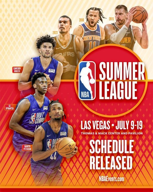 NBA公布2026年拉斯维加斯夏联赛程 前四顺位新秀将迎多场对决  第1张