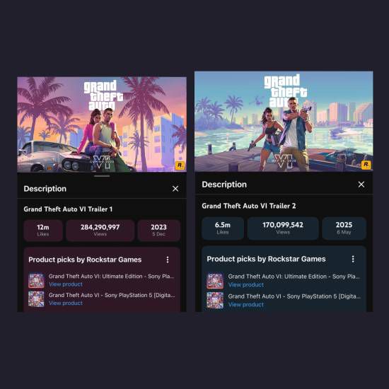 R星两则《GTA6》官方预告片更新介绍 嵌入PS5版预购链接