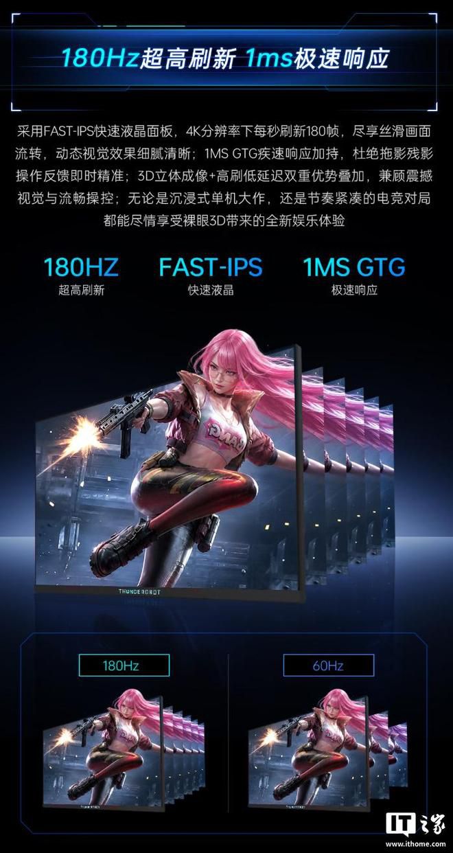 雷神27英寸裸眼3D显示器预约开启 售价7999元  第4张