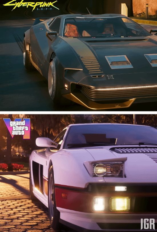 GTA6》与《赛博朋克2077》画面对比引热议 博主称R星实现“巨大飞跃”  第7张