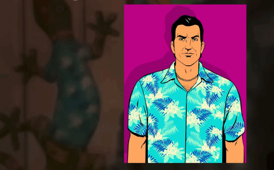 GTA6》第二支预告片发布逾一年后玩家发现蜥蜴花衬衫细节  第2张