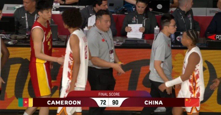U17男篮世界杯中国队首战90比72战胜喀麦隆 四人得分上双