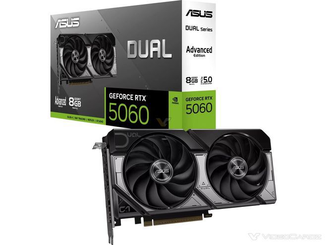 华硕新增两款RTX 5060 Dual Advanced型号显卡