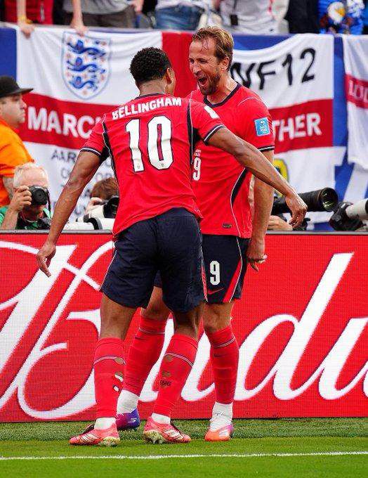 英格兰2-0击败巴拿马，贝林厄姆凯恩下半场破门