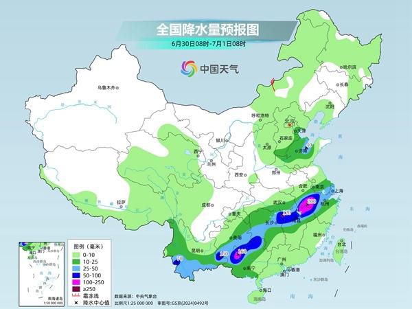 中央气象台发布降水预报：南方主雨带东段明起北抬至江南北部  第3张