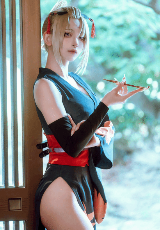 Coser あおやなぎ发布《银魂》月咏全新Cos照片  第3张