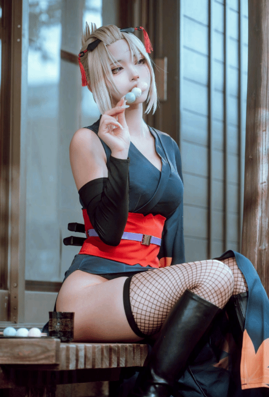 Coser あおやなぎ发布《银魂》月咏全新Cos照片  第4张