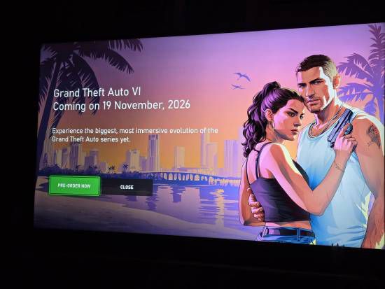 Xbox启动界面推广《GTA6》 新用户首次开机即可见