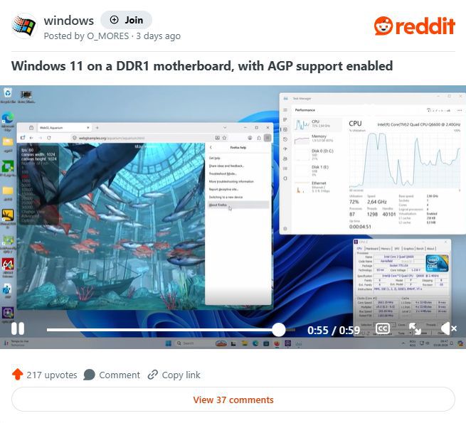硬件发烧友在DDR1平台成功运行Windows 11，内存涨价倒逼极端测试  第2张