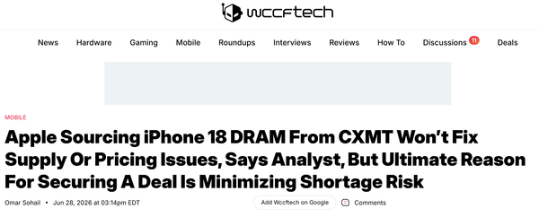 苹果计划向长鑫存储采购iPhone 18所需DRAM芯片  第2张
