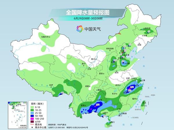 南方新一轮强降雨6月29日上线 长江中下游等地暴雨预警持续  第1张