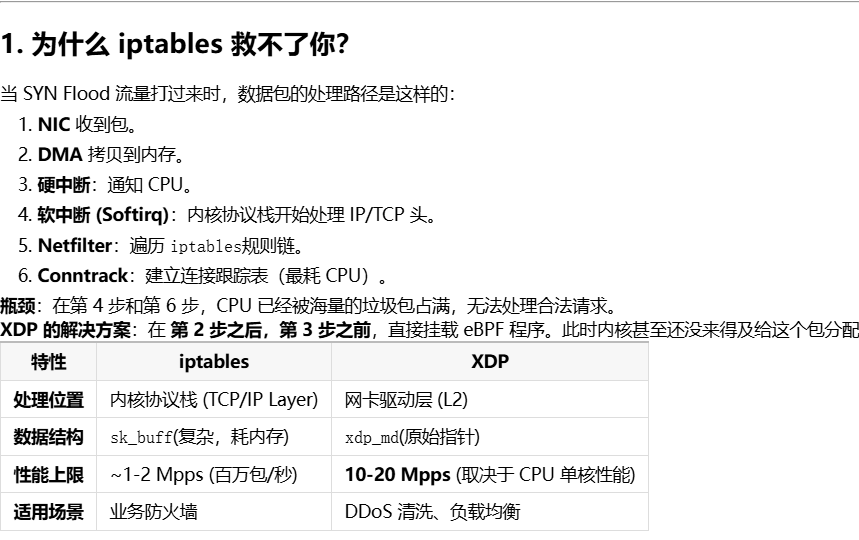 Kernel Bypass 实战：基于 XDP 的 DDoS 清洗，100 行代码扛住 100Gbps SYN Flood