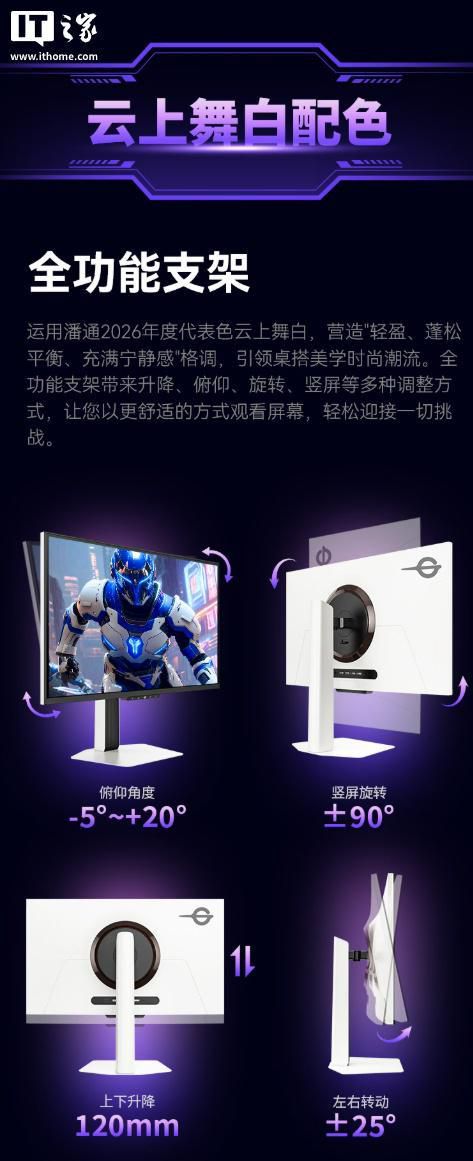 泰坦军团 KF271S PRO+ 显示器开售，搭载27英寸FastIPS面板售价1349元  第4张